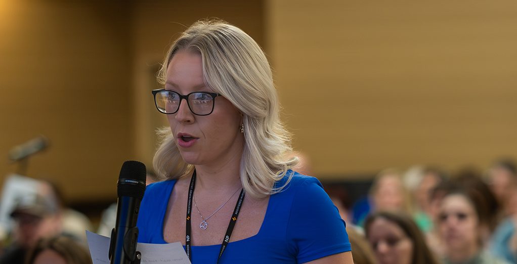 Krystal Hackett NP at Biennial Convention